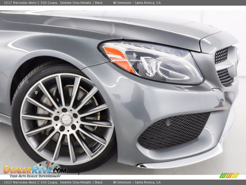 2017 Mercedes-Benz C 300 Coupe Selenite Grey Metallic / Black Photo #2