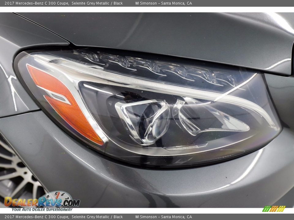 2017 Mercedes-Benz C 300 Coupe Selenite Grey Metallic / Black Photo #3