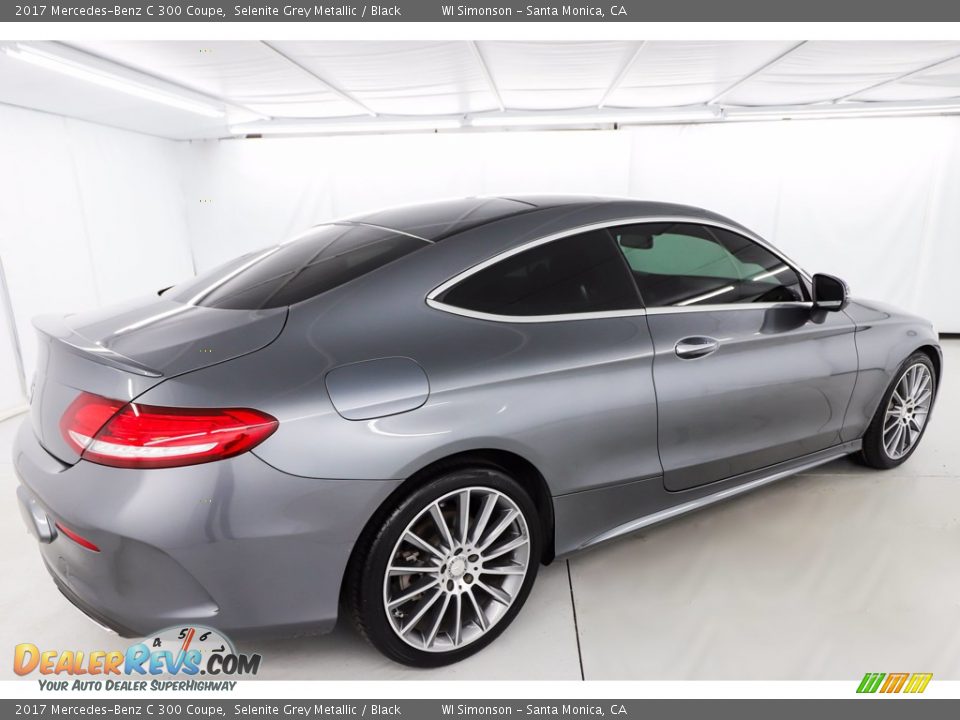 2017 Mercedes-Benz C 300 Coupe Selenite Grey Metallic / Black Photo #4