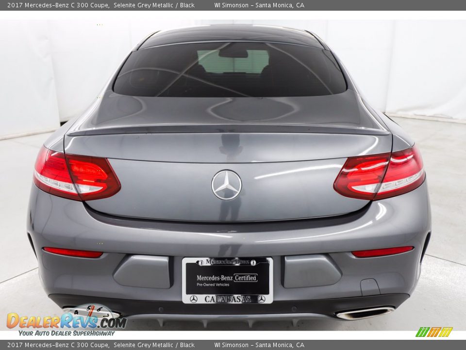 2017 Mercedes-Benz C 300 Coupe Selenite Grey Metallic / Black Photo #6