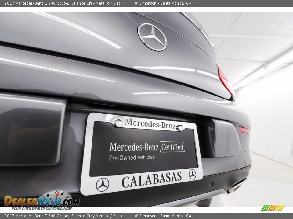 2017 Mercedes-Benz C 300 Coupe Selenite Grey Metallic / Black Photo #10