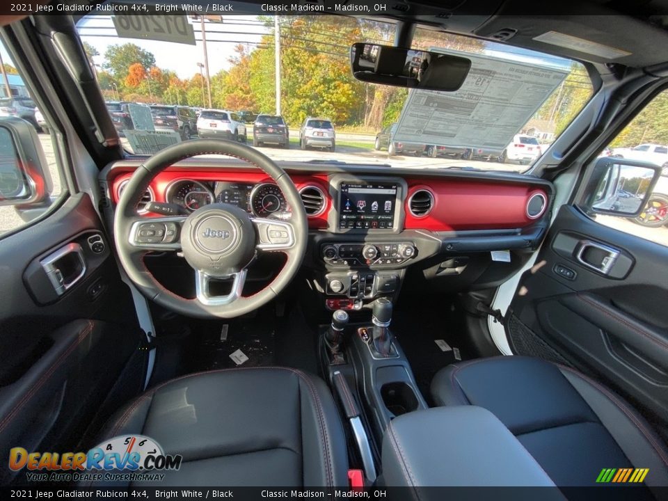 2021 Jeep Gladiator Rubicon 4x4 Bright White / Black Photo #4