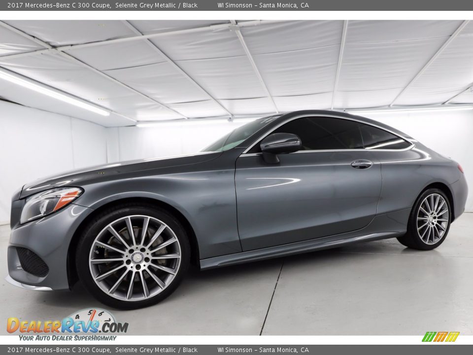 2017 Mercedes-Benz C 300 Coupe Selenite Grey Metallic / Black Photo #13