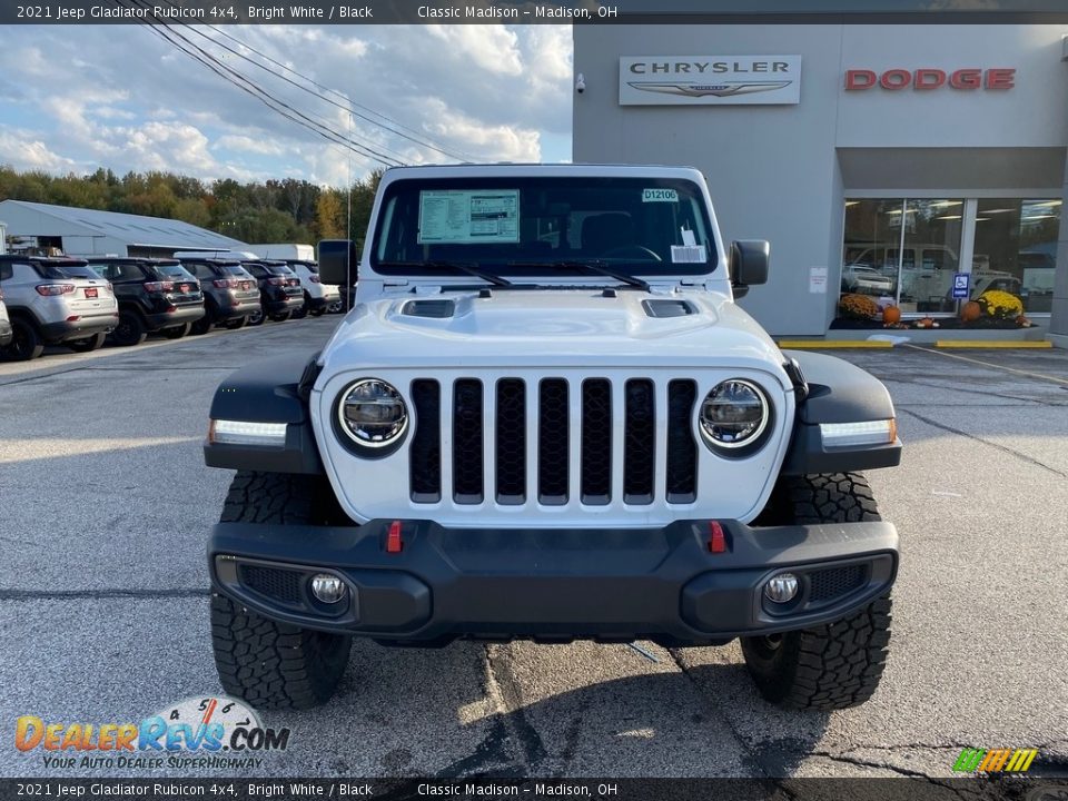 2021 Jeep Gladiator Rubicon 4x4 Bright White / Black Photo #7