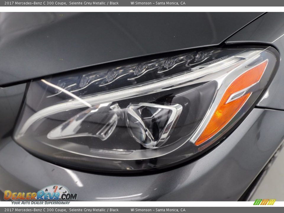 2017 Mercedes-Benz C 300 Coupe Selenite Grey Metallic / Black Photo #14