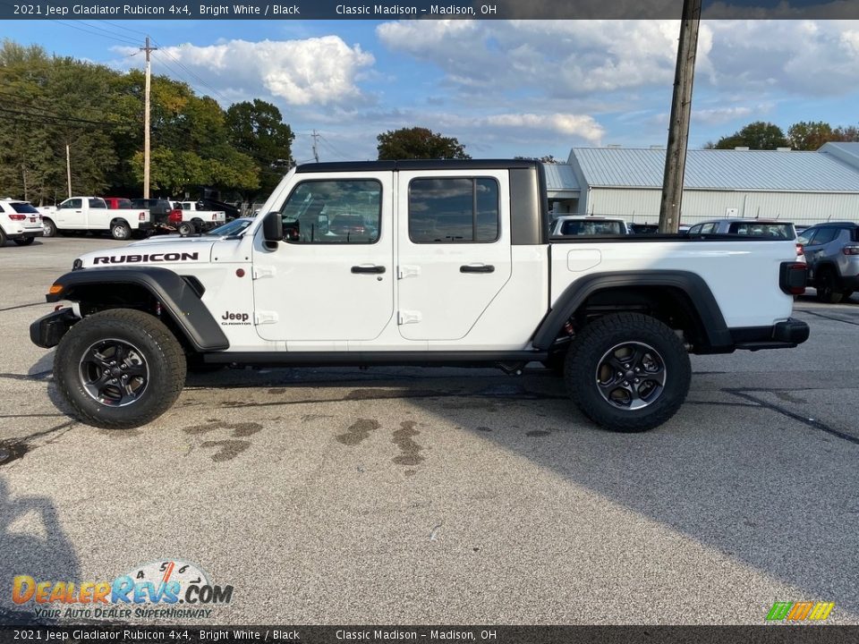 2021 Jeep Gladiator Rubicon 4x4 Bright White / Black Photo #8