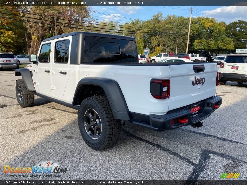 2021 Jeep Gladiator Rubicon 4x4 Bright White / Black Photo #9