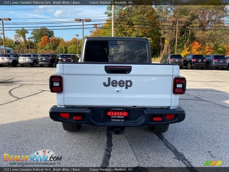 2021 Jeep Gladiator Rubicon 4x4 Bright White / Black Photo #10