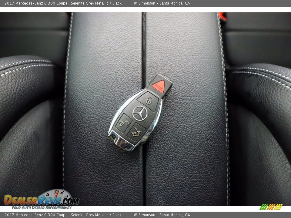 2017 Mercedes-Benz C 300 Coupe Selenite Grey Metallic / Black Photo #27