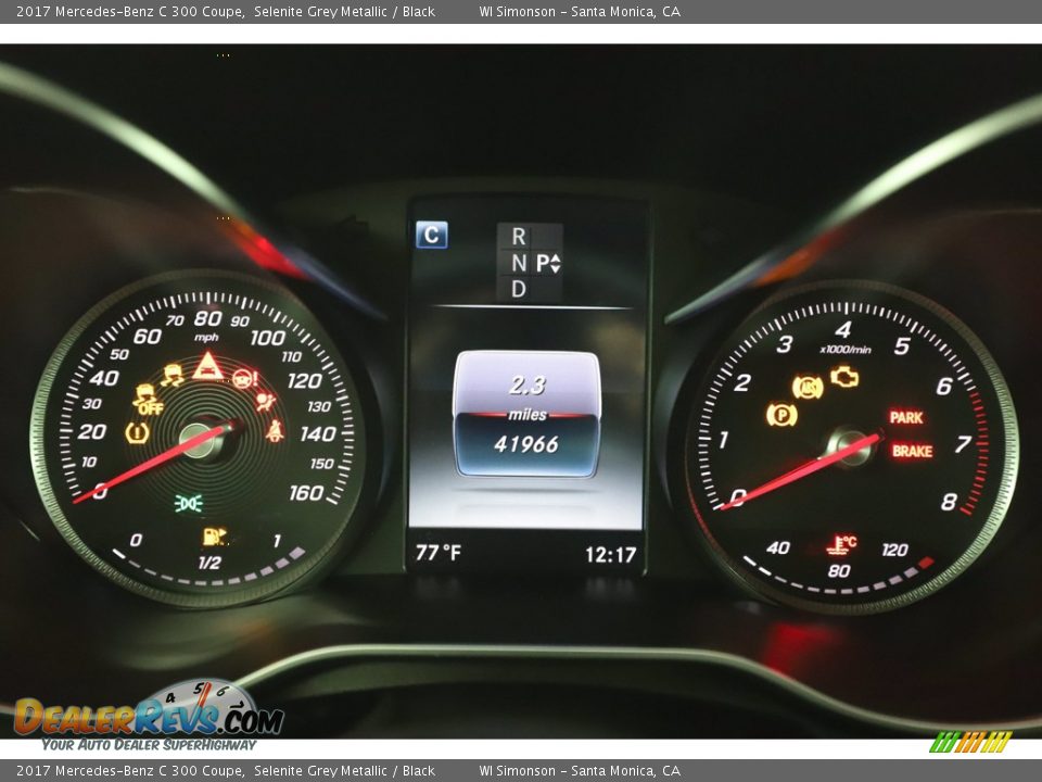 2017 Mercedes-Benz C 300 Coupe Selenite Grey Metallic / Black Photo #28