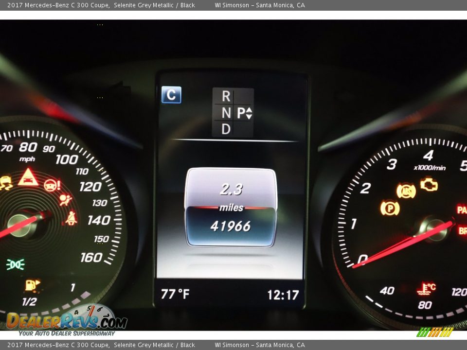 2017 Mercedes-Benz C 300 Coupe Selenite Grey Metallic / Black Photo #29