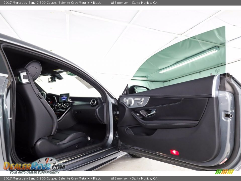 2017 Mercedes-Benz C 300 Coupe Selenite Grey Metallic / Black Photo #31