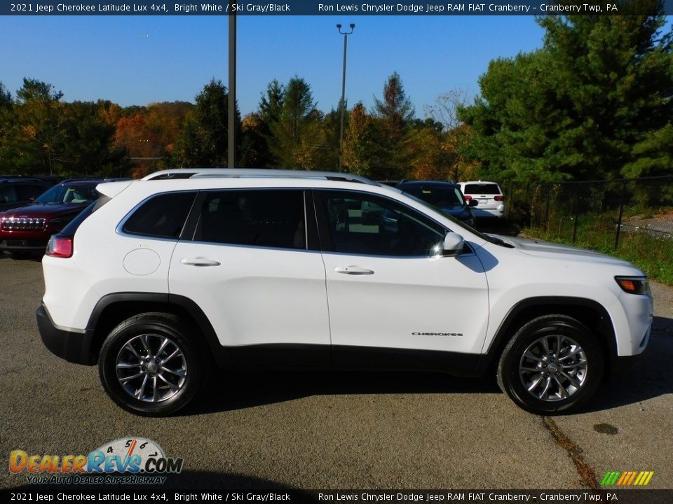 2021 Jeep Cherokee Latitude Lux 4x4 Bright White / Ski Gray/Black Photo #4