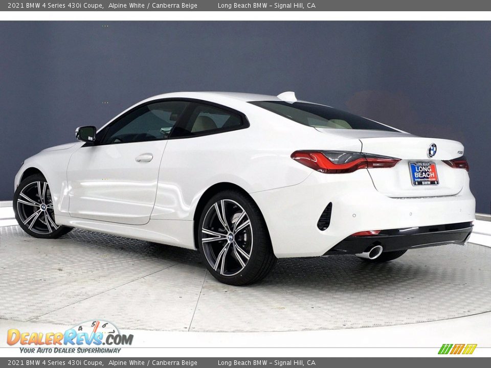 2021 BMW 4 Series 430i Coupe Alpine White / Canberra Beige Photo #3