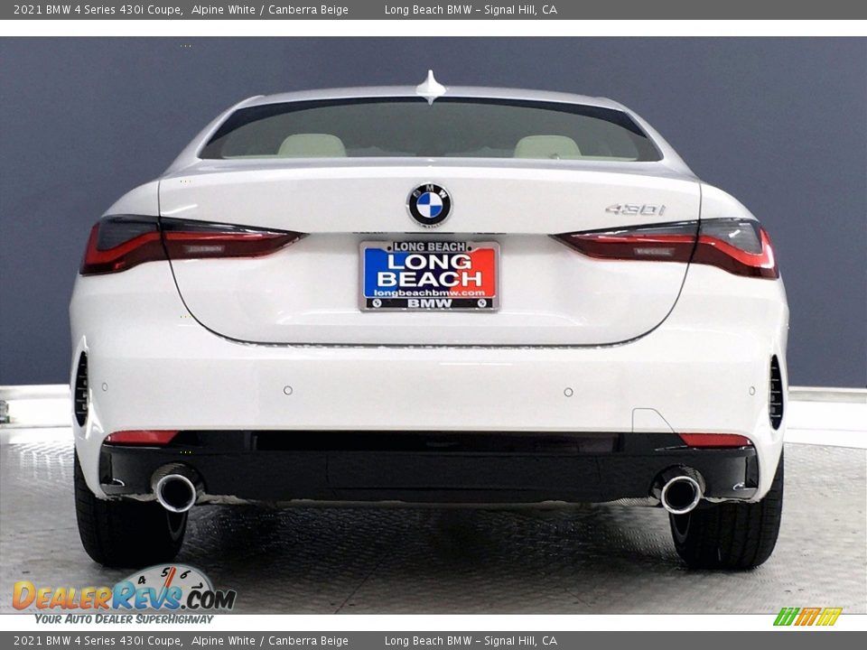 2021 BMW 4 Series 430i Coupe Alpine White / Canberra Beige Photo #4