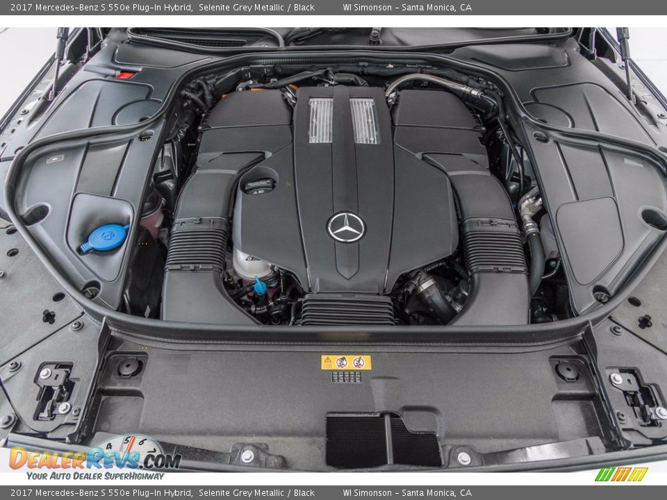 2017 Mercedes-Benz S 550e Plug-In Hybrid Selenite Grey Metallic / Black Photo #8
