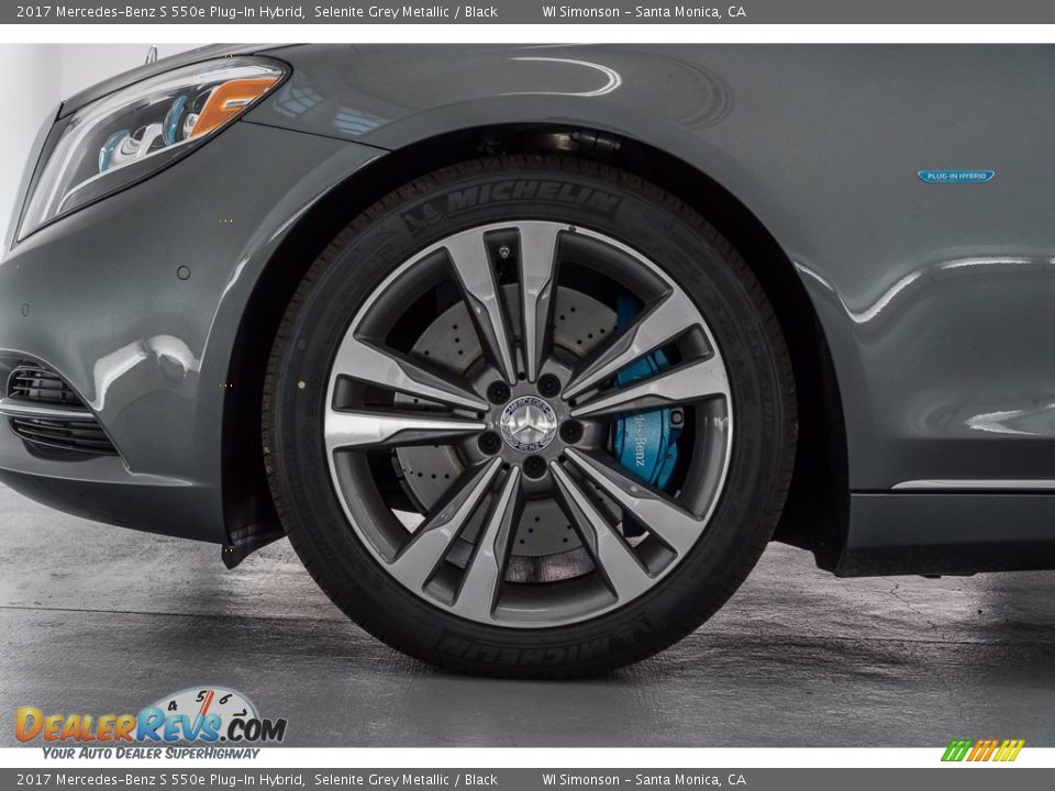 2017 Mercedes-Benz S 550e Plug-In Hybrid Selenite Grey Metallic / Black Photo #9