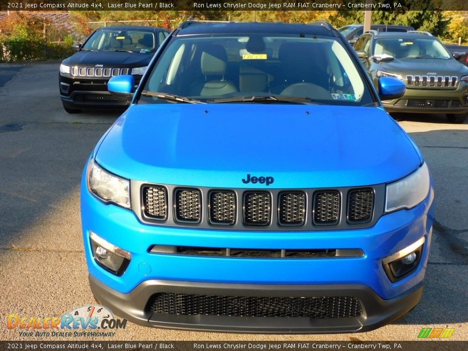 2021 Jeep Compass Altitude 4x4 Laser Blue Pearl / Black Photo #2