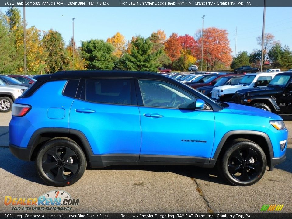 2021 Jeep Compass Altitude 4x4 Laser Blue Pearl / Black Photo #4