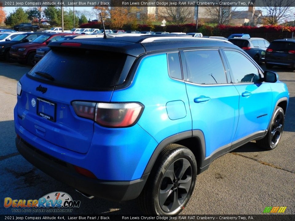 2021 Jeep Compass Altitude 4x4 Laser Blue Pearl / Black Photo #5