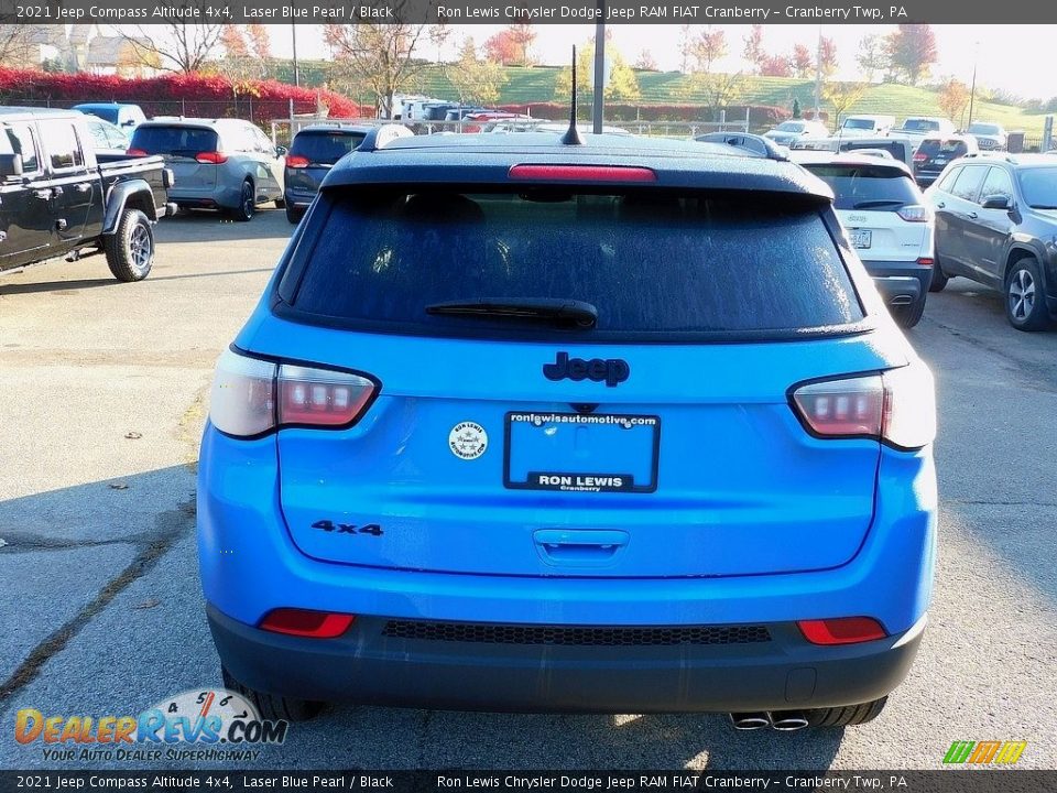 2021 Jeep Compass Altitude 4x4 Laser Blue Pearl / Black Photo #6