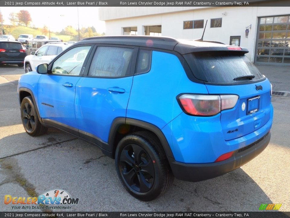 2021 Jeep Compass Altitude 4x4 Laser Blue Pearl / Black Photo #8