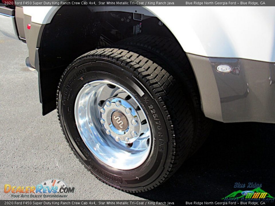 2020 Ford F450 Super Duty King Ranch Crew Cab 4x4 Star White Metallic Tri-Coat / King Ranch Java Photo #9