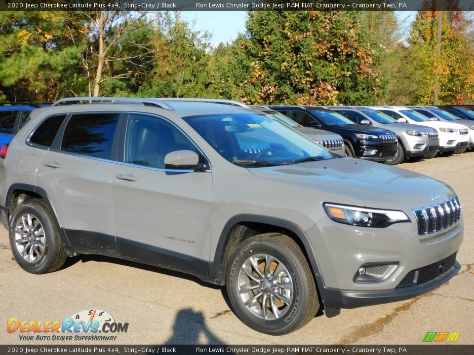 2020 Jeep Cherokee Latitude Plus 4x4 Sting-Gray / Black Photo #3