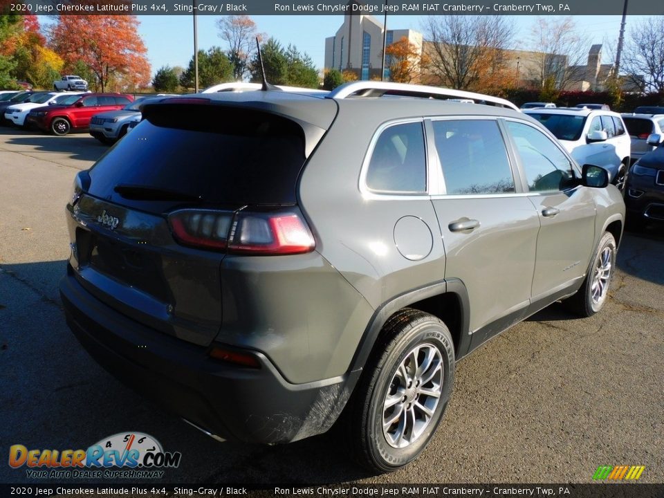 2020 Jeep Cherokee Latitude Plus 4x4 Sting-Gray / Black Photo #5