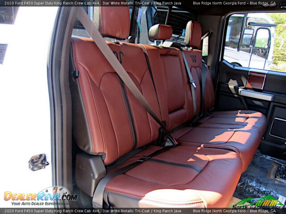 2020 Ford F450 Super Duty King Ranch Crew Cab 4x4 Star White Metallic Tri-Coat / King Ranch Java Photo #13