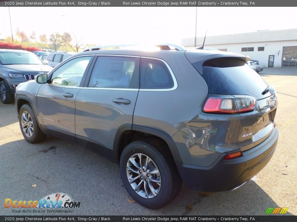 2020 Jeep Cherokee Latitude Plus 4x4 Sting-Gray / Black Photo #8