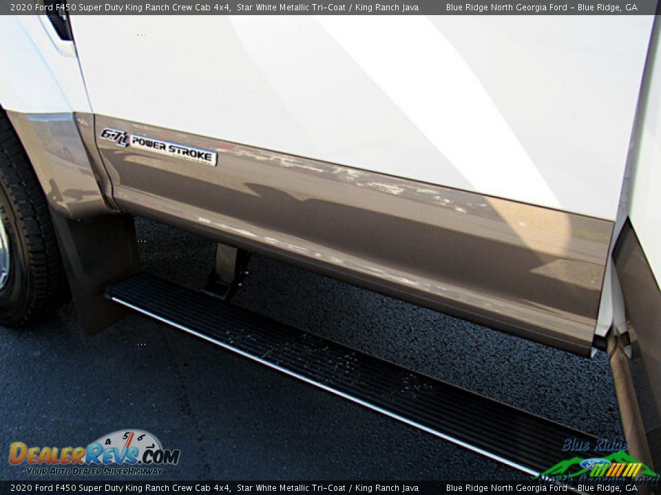 2020 Ford F450 Super Duty King Ranch Crew Cab 4x4 Star White Metallic Tri-Coat / King Ranch Java Photo #15