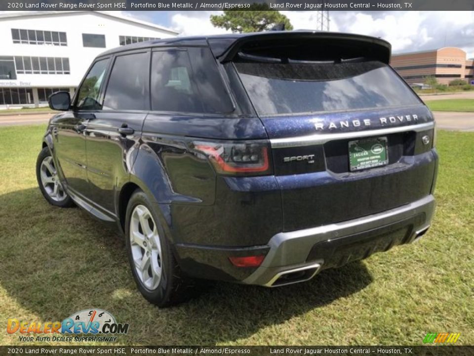 2020 Land Rover Range Rover Sport HSE Portofino Blue Metallic / Almond/Espresso Photo #10