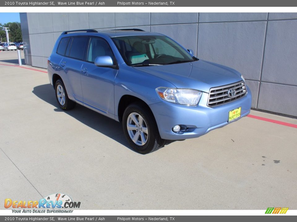 2010 Toyota Highlander SE Wave Line Blue Pearl / Ash Photo #2