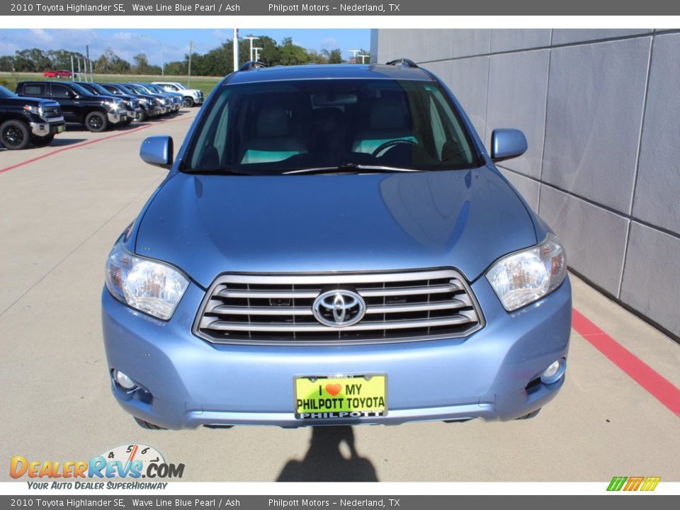 2010 Toyota Highlander SE Wave Line Blue Pearl / Ash Photo #3
