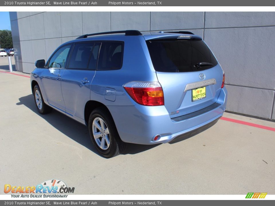 2010 Toyota Highlander SE Wave Line Blue Pearl / Ash Photo #6