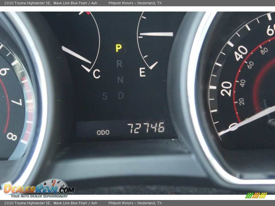 2010 Toyota Highlander SE Wave Line Blue Pearl / Ash Photo #14