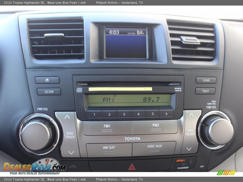 2010 Toyota Highlander SE Wave Line Blue Pearl / Ash Photo #15