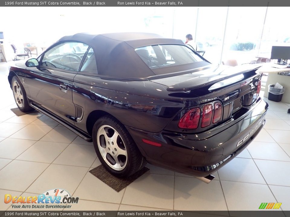 1996 Ford Mustang SVT Cobra Convertible Black / Black Photo #2