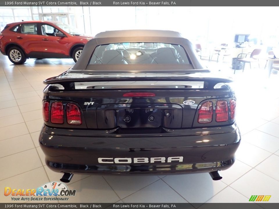 1996 Ford Mustang SVT Cobra Convertible Black / Black Photo #3