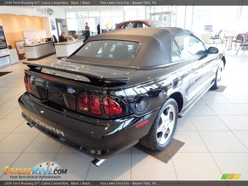 1996 Ford Mustang SVT Cobra Convertible Black / Black Photo #4