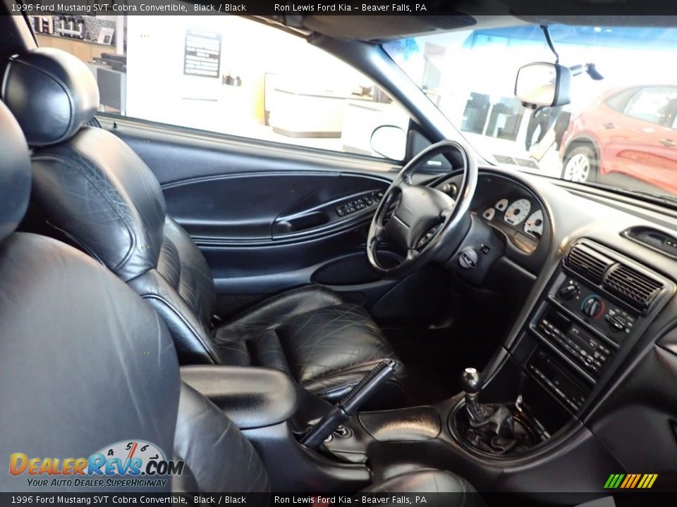 Front Seat of 1996 Ford Mustang SVT Cobra Convertible Photo #8