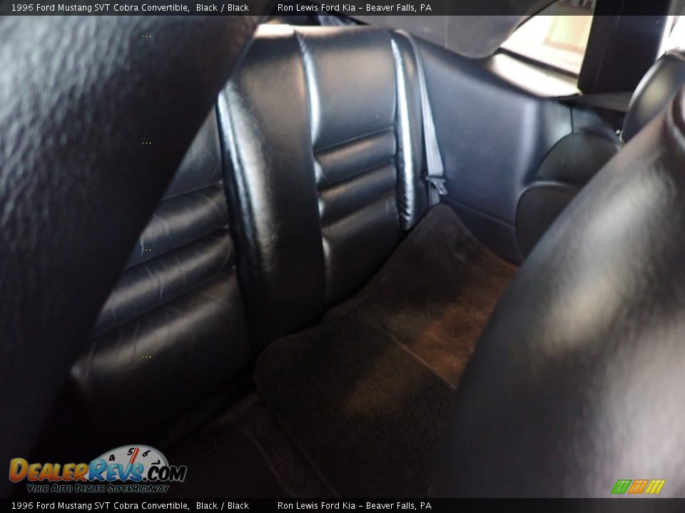 1996 Ford Mustang SVT Cobra Convertible Black / Black Photo #10