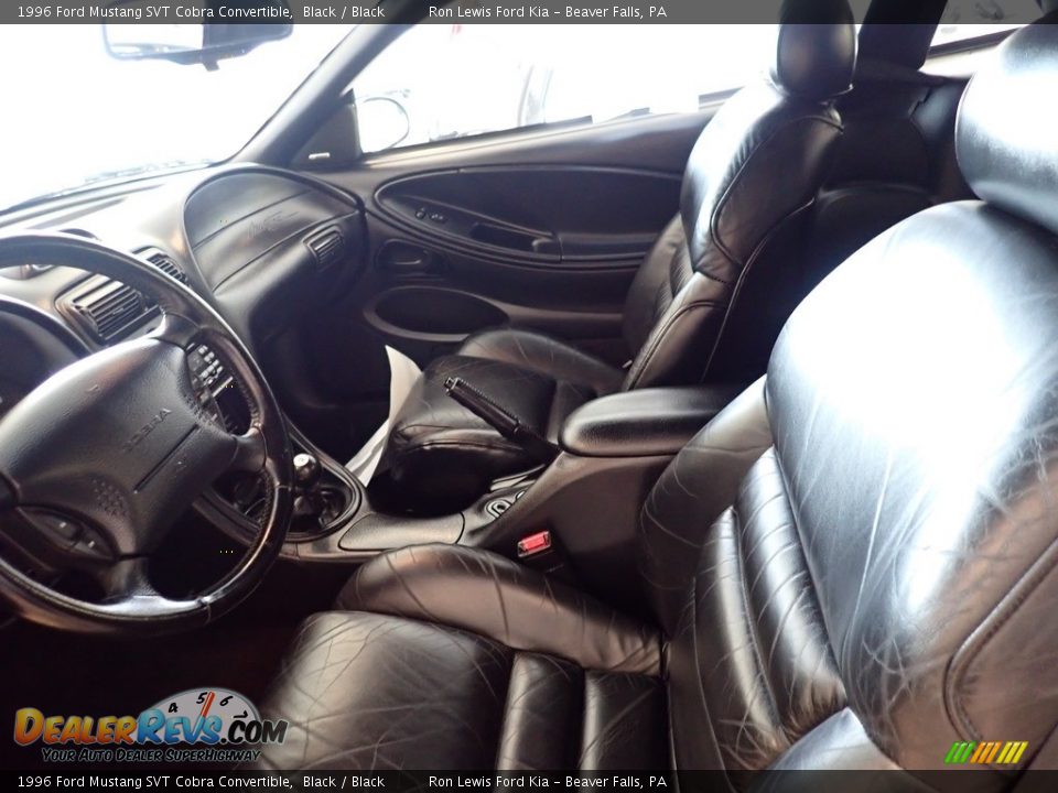 1996 Ford Mustang SVT Cobra Convertible Black / Black Photo #12