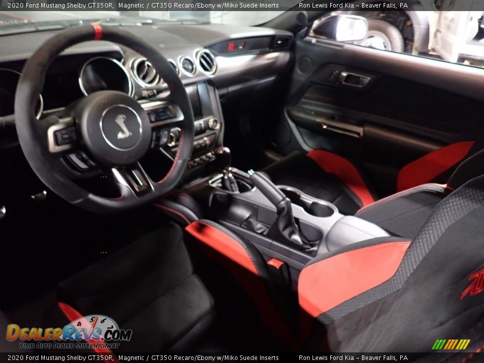 GT350 Recaro/Ebony w/Miko Suede Inserts Interior - 2020 Ford Mustang Shelby GT350R Photo #7