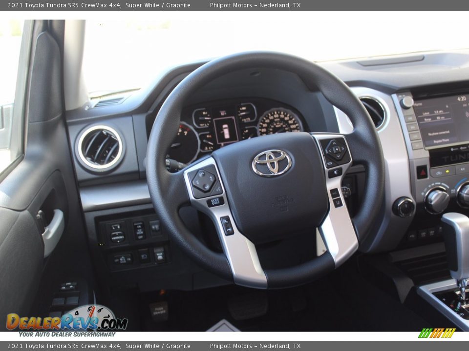 2021 Toyota Tundra SR5 CrewMax 4x4 Super White / Graphite Photo #21