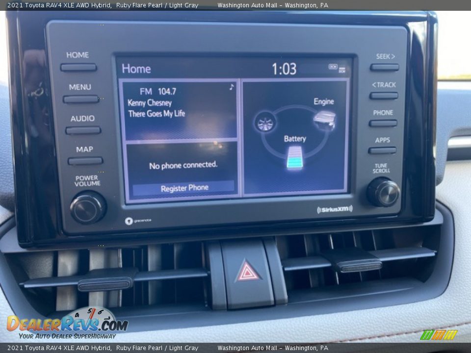 Controls of 2021 Toyota RAV4 XLE AWD Hybrid Photo #7