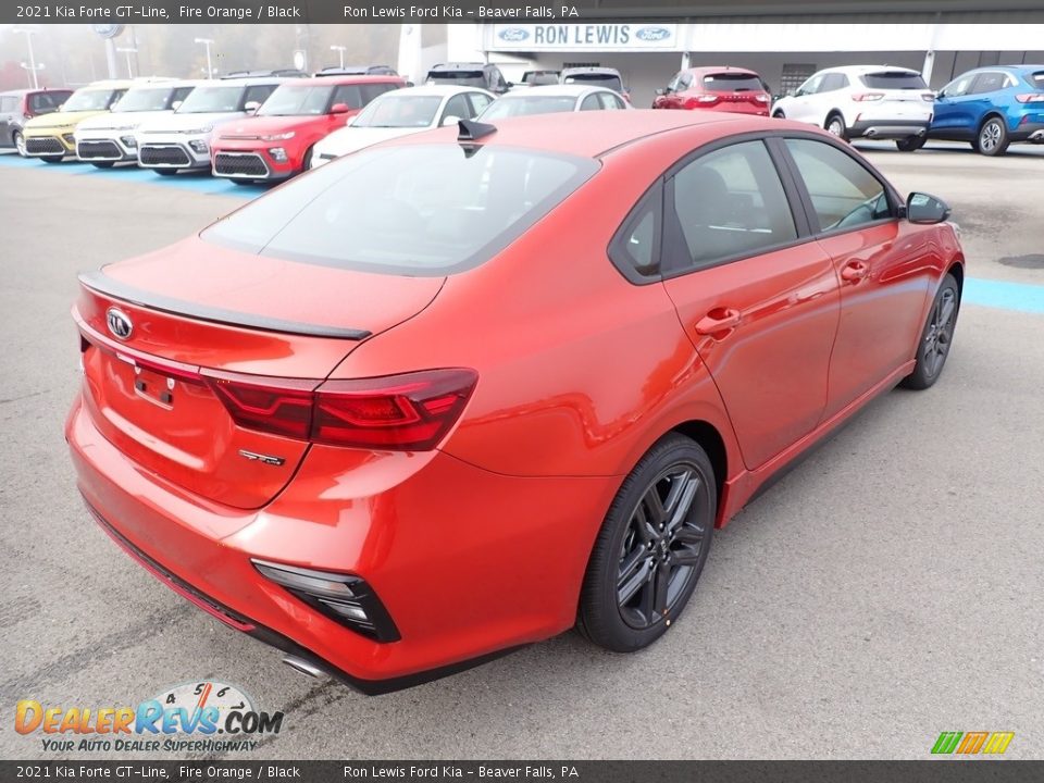 2021 Kia Forte GT-Line Fire Orange / Black Photo #2