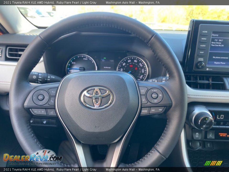 2021 Toyota RAV4 XLE AWD Hybrid Steering Wheel Photo #9