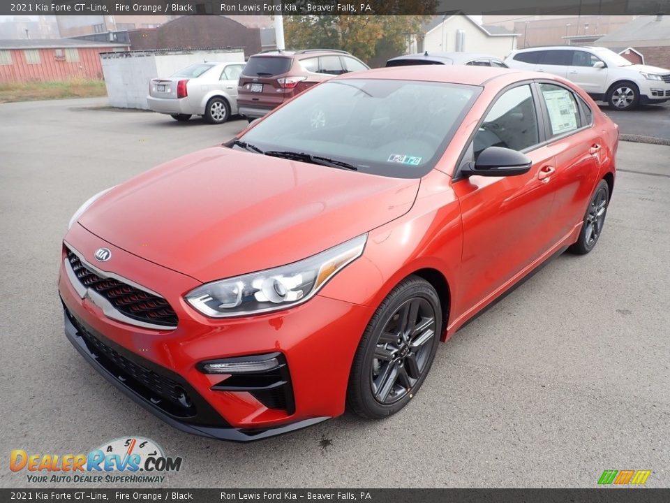 Fire Orange 2021 Kia Forte GT-Line Photo #5
